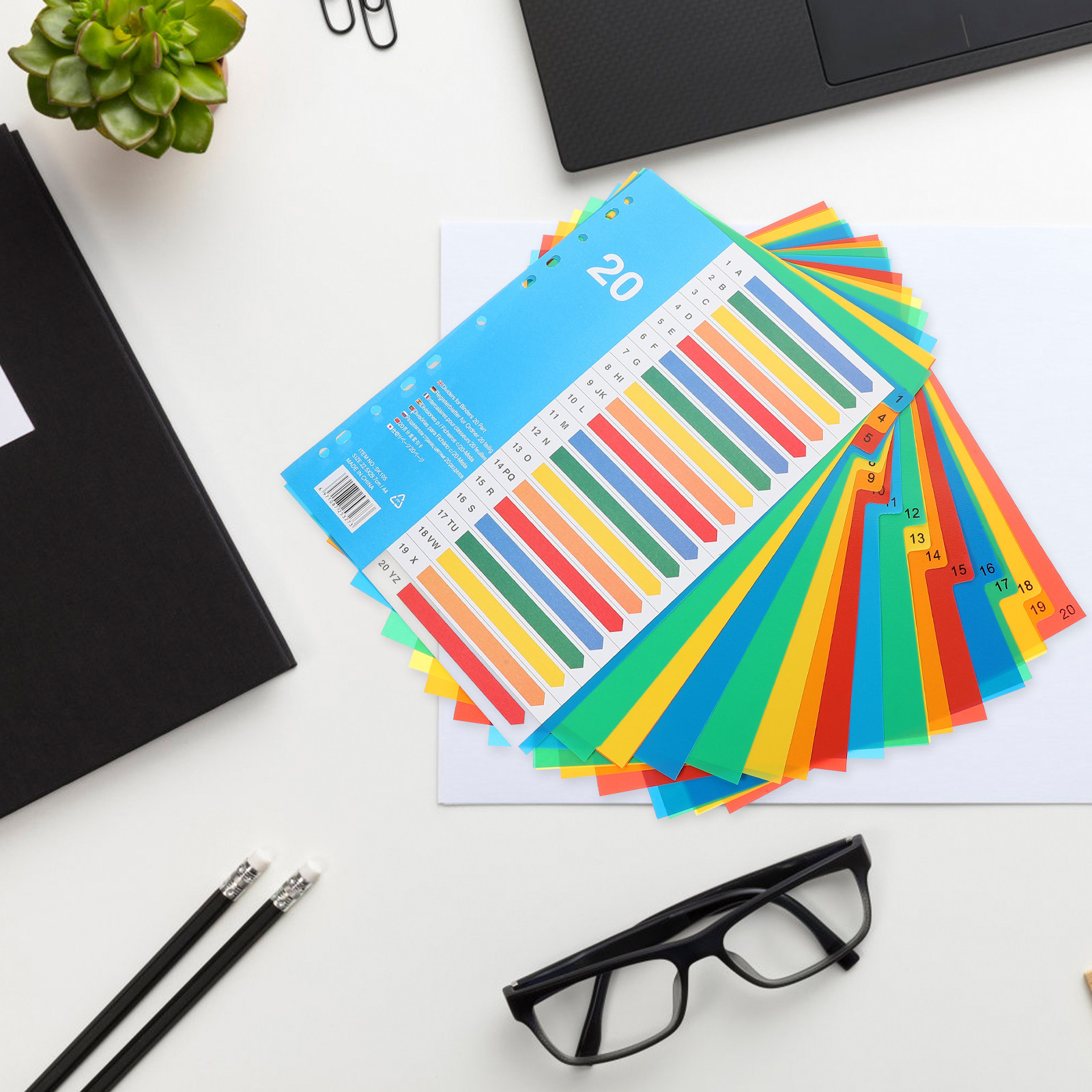 5Pcs Binder Dividers Colored P - Tab Divider A4 review and price