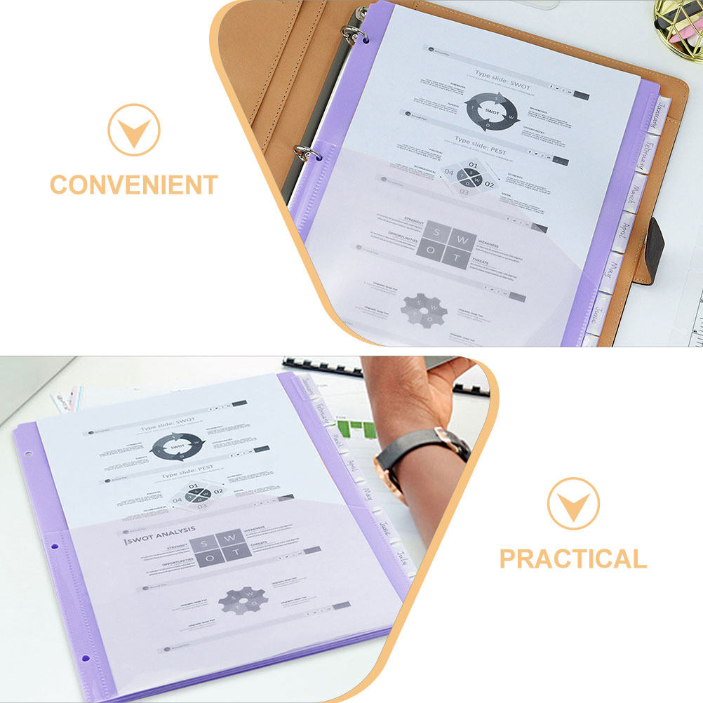 2Sets Binder Dividers A4 Plast - Tab Divider A4 review and price
