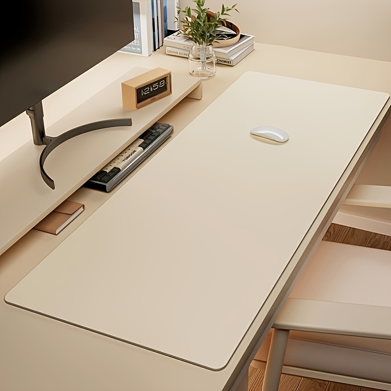 1pc Large Faux Leather Mouse P - Leather Desk Pad review and price