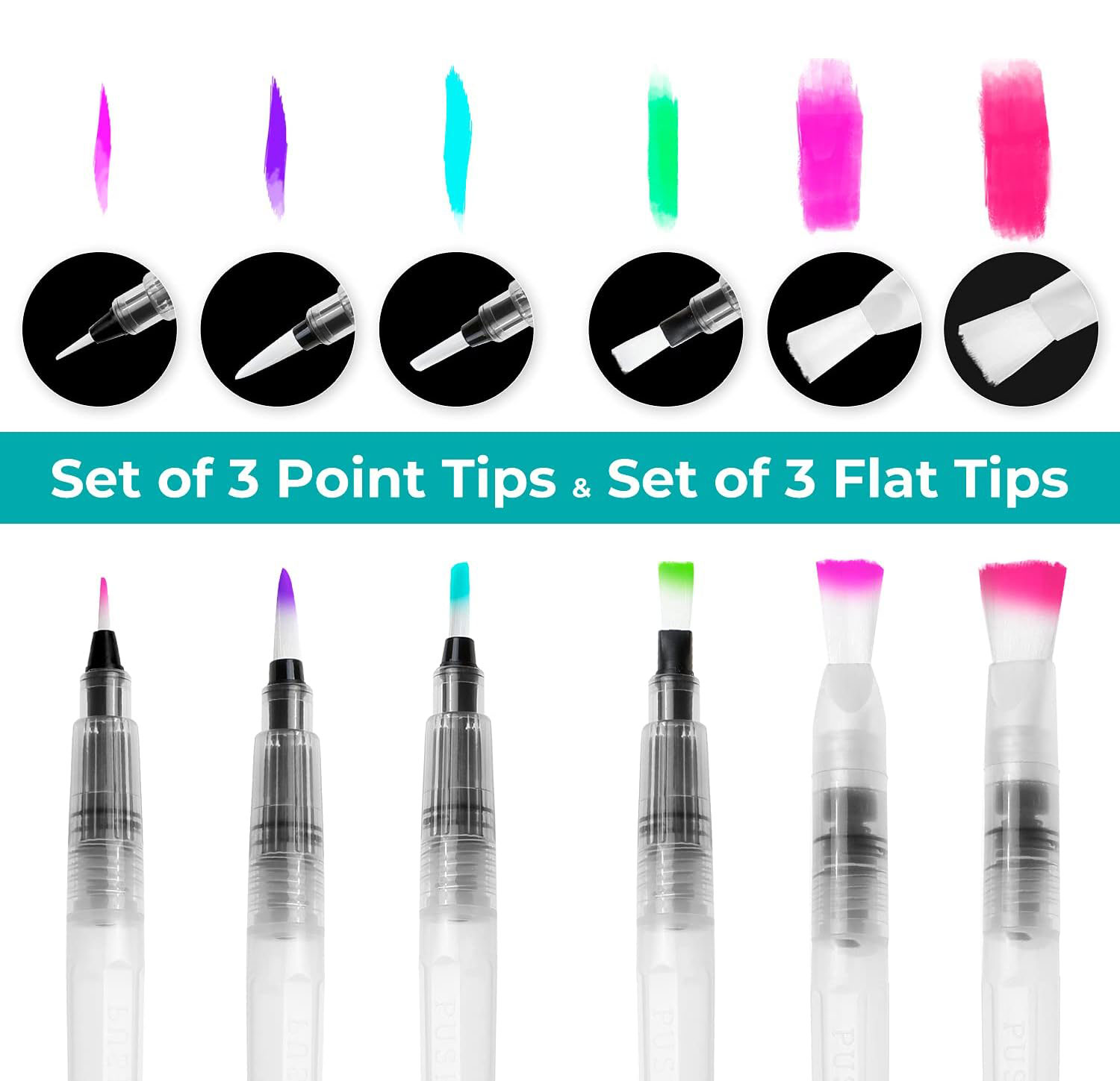 6/12/18pcs Water Color Brush P - Correction Pen Fine review and price